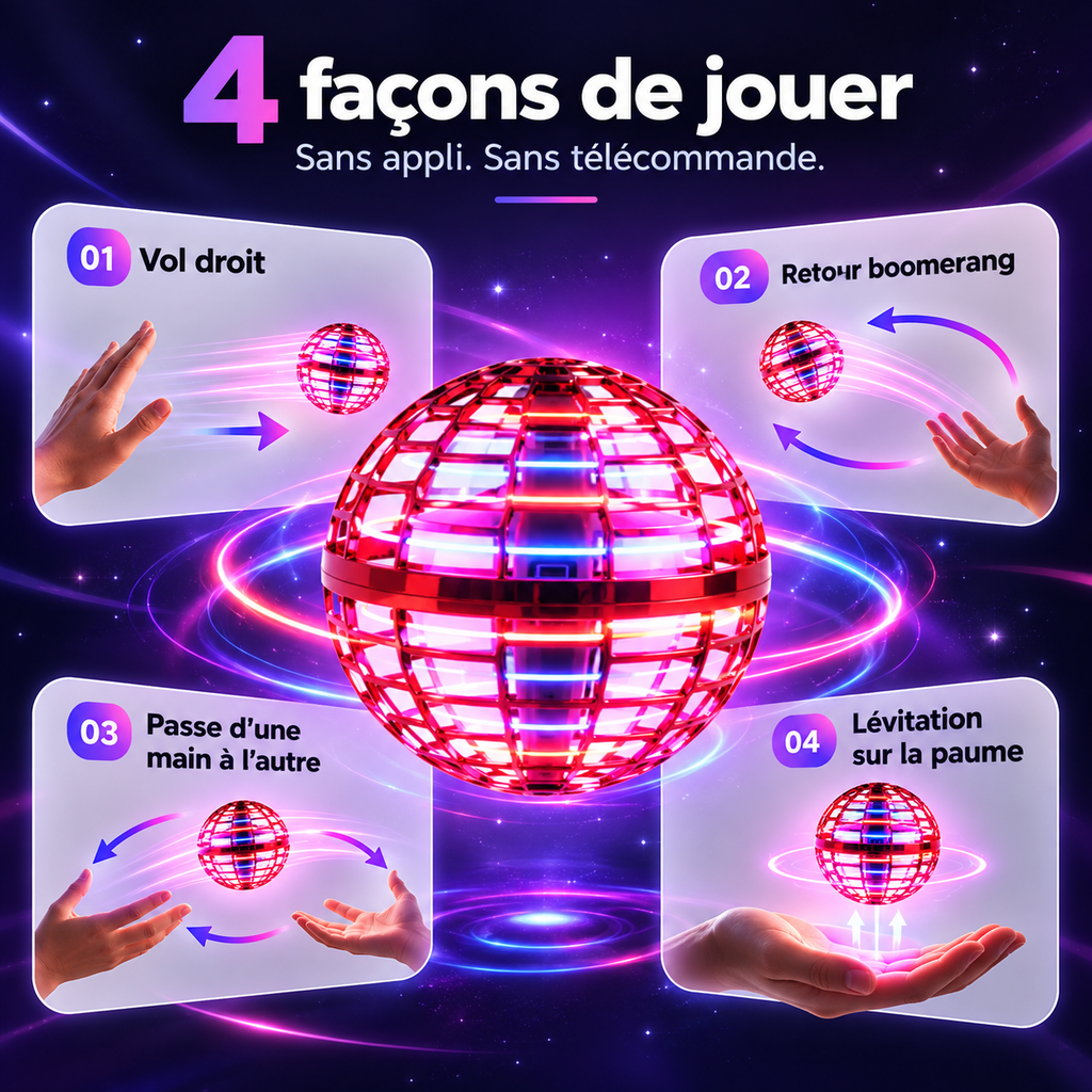 UFO Fly, la balle volante lumineuse