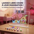 Kit Néon Wowzy — Tableau lumineux à dessiner