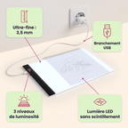 Tablette Lumineuse Wowzy — Pour décalquer et apprendre à dessiner