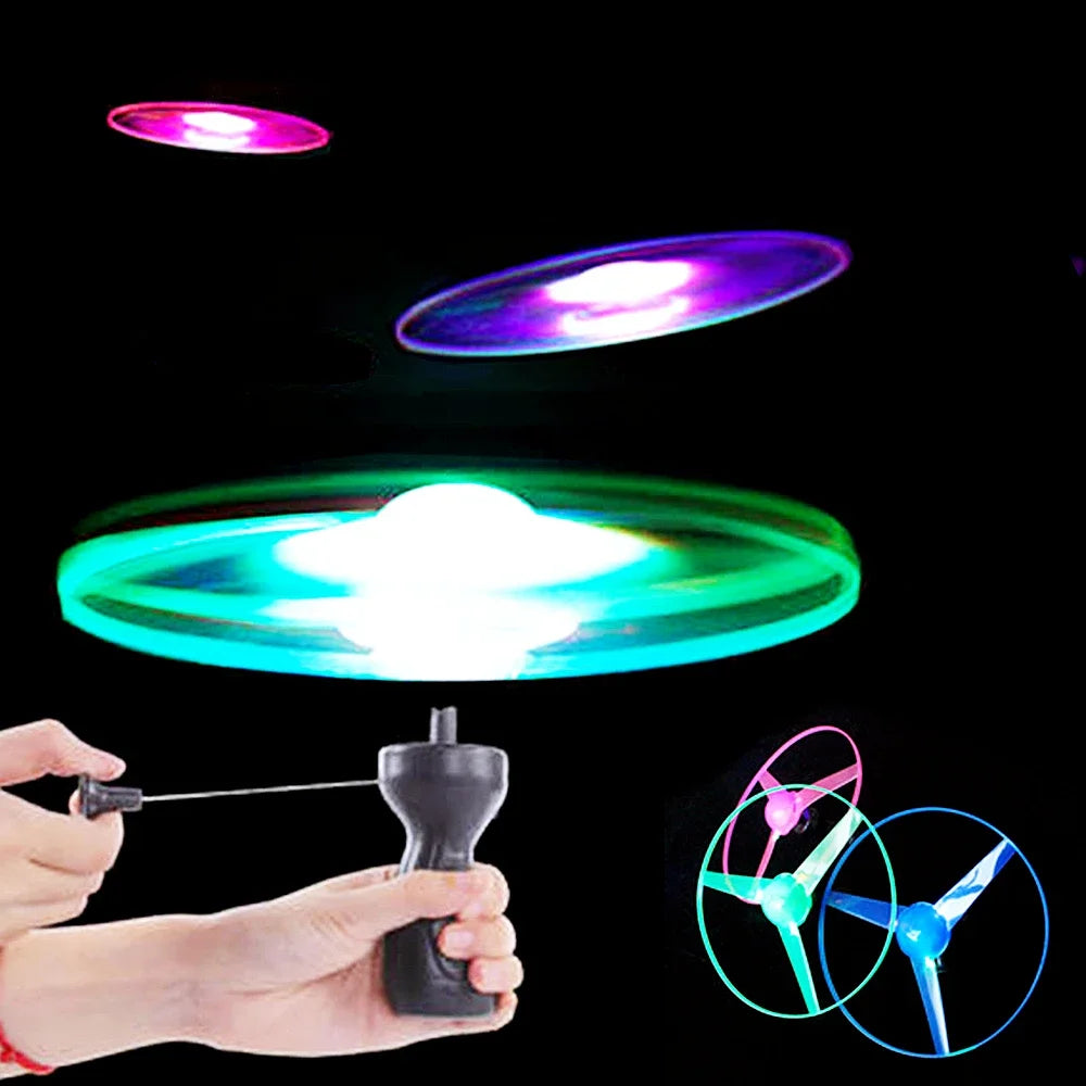 Spin Glow, disque volant LED illuminé de nuit