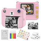 Appareil photo enfant Snappy rose avec ses accessoires créatifs