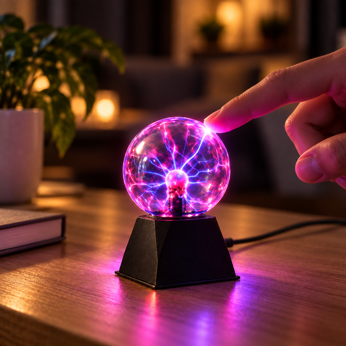 Orbe Plasma — Globe Lumineux Tactile